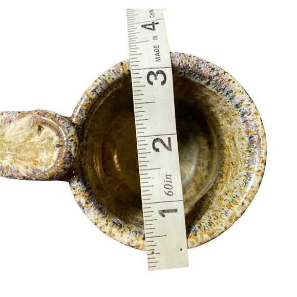 Handmade Ceramic Mug With Comical Super Skier Design & Blue Hat - Picture 7 of 7